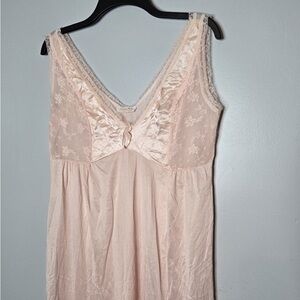 Delicate Lace Trim Blush Chemise